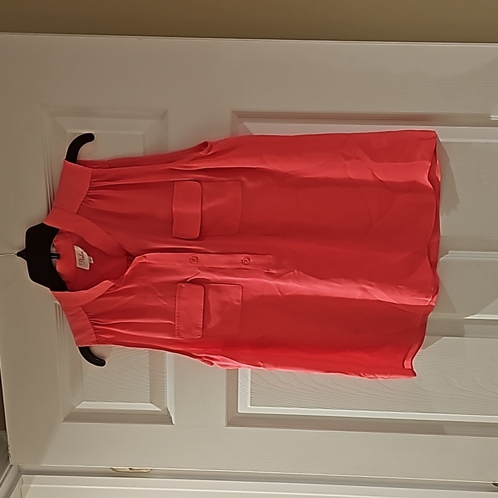 Parker Orange Silk Shirt